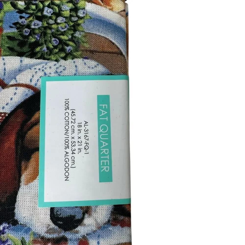 Baby Puppies Puppy Dog Print 100% Cotton Fat Quarter Quilting‎ Fabric Lot of 6